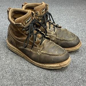 Hawx 6" Grade Soft Toe Work Boot Brown Leather Boots Men's Size 11.5 EE